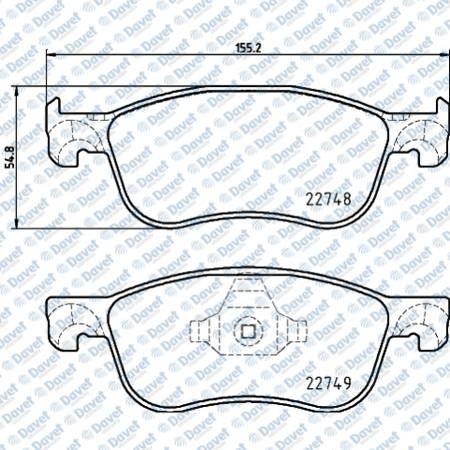 ART A03.3365 Balata Ford Fiesta 18- - Ön